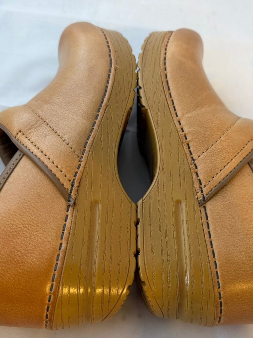 DANSKO PROFESSIONAL CLOGS HONEY DISTRESSED Leather Women Size 38 (7.5-8 US) NEW - Picture 4 of 6